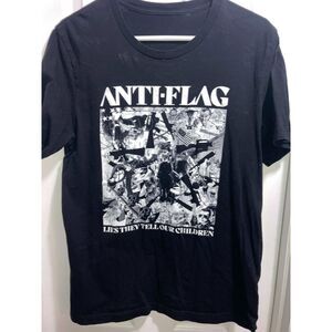 Vintage Anti-Flag Punk Rock Band Shirt - Large